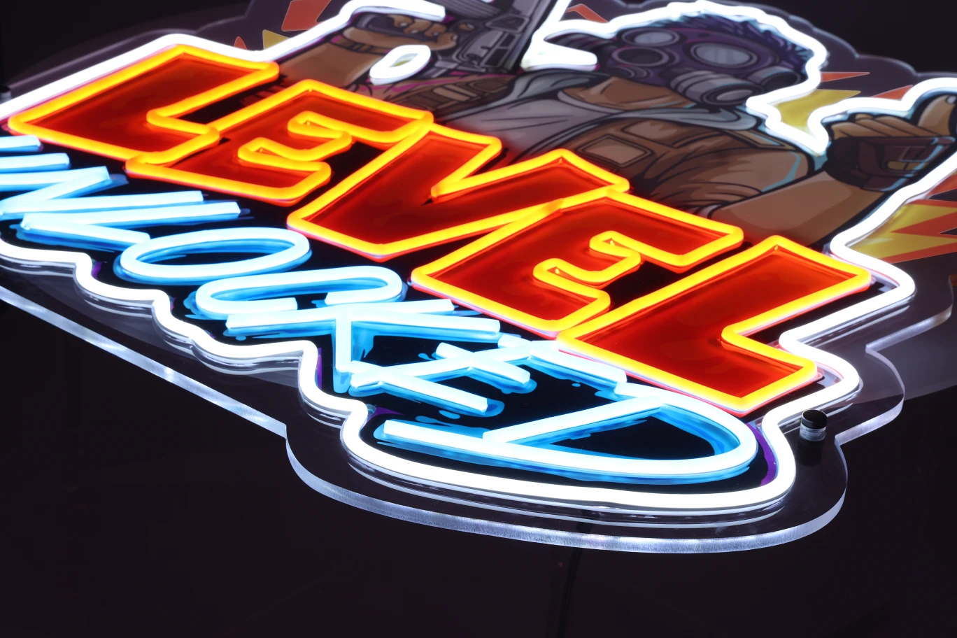 NEON LED GAMINGOWY LEVEL UNLOCKED - obrazek 3