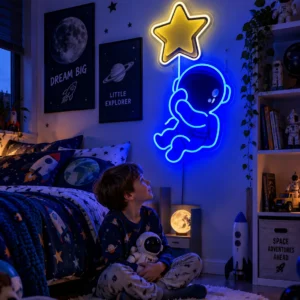 Neon LED Astronauta