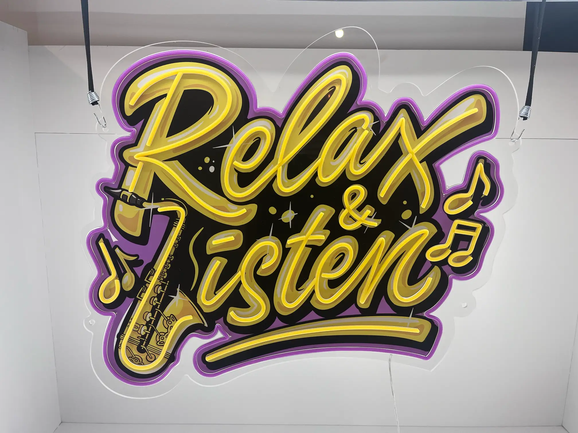 NEON LED MUZYKA - RELAX AND LISTEN - obrazek 3