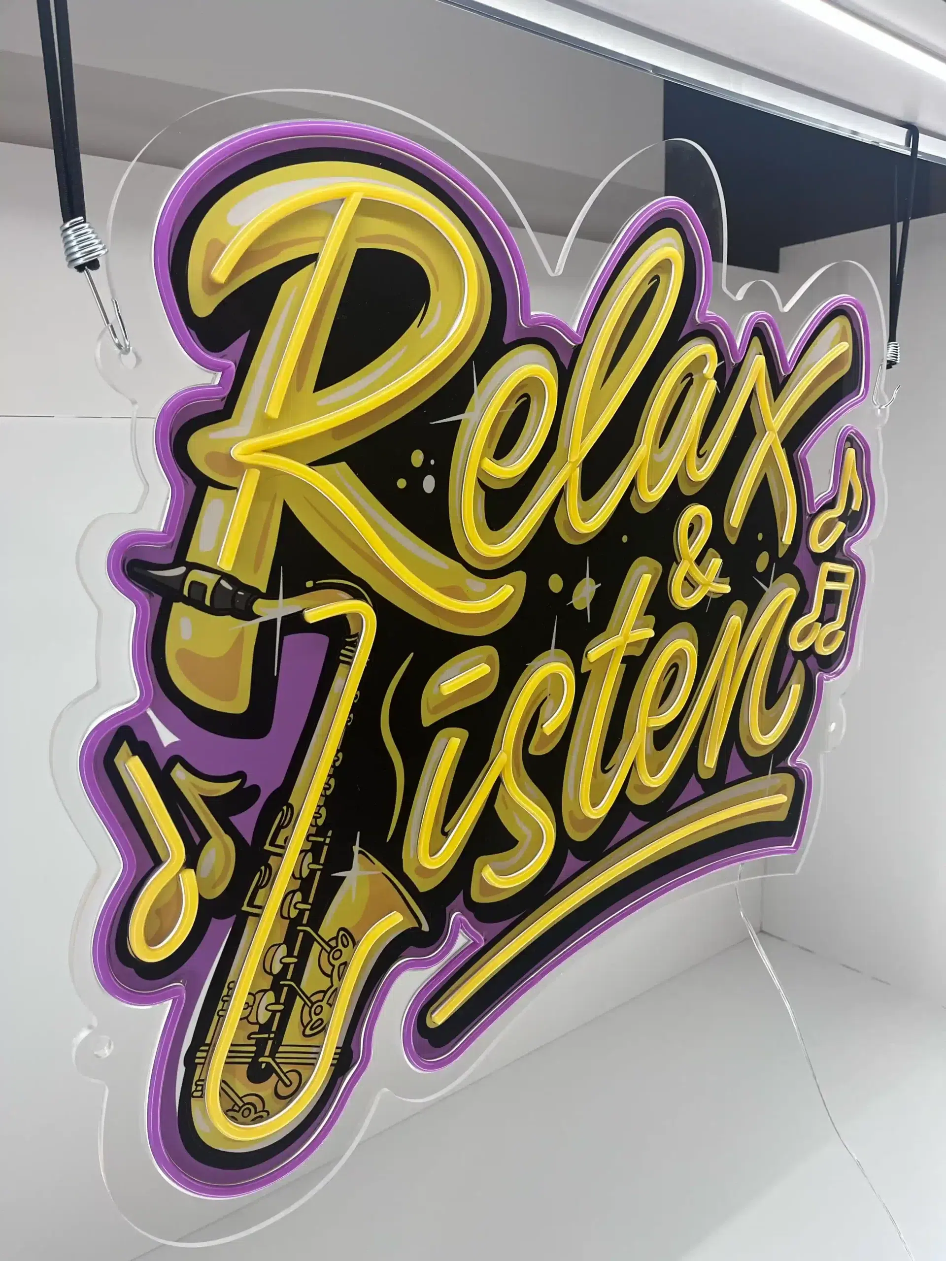 NEON LED MUZYKA - RELAX AND LISTEN - obrazek 4