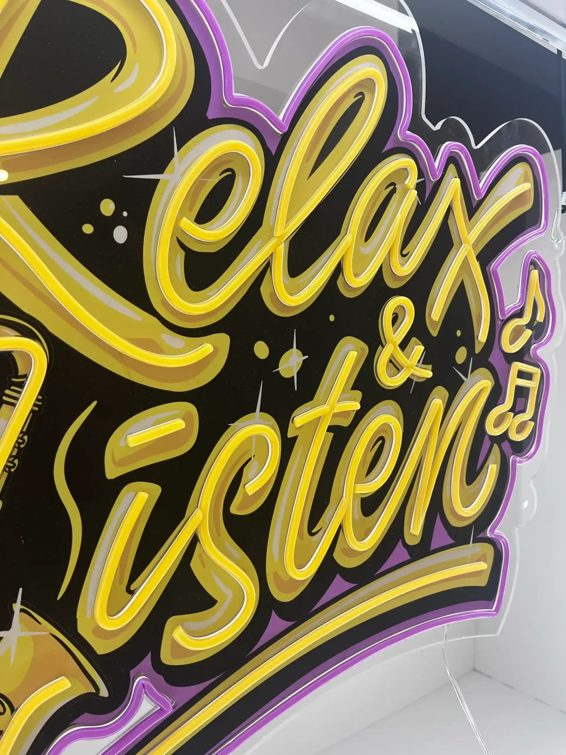 NEON LED MUZYKA - RELAX AND LISTEN - obrazek 5