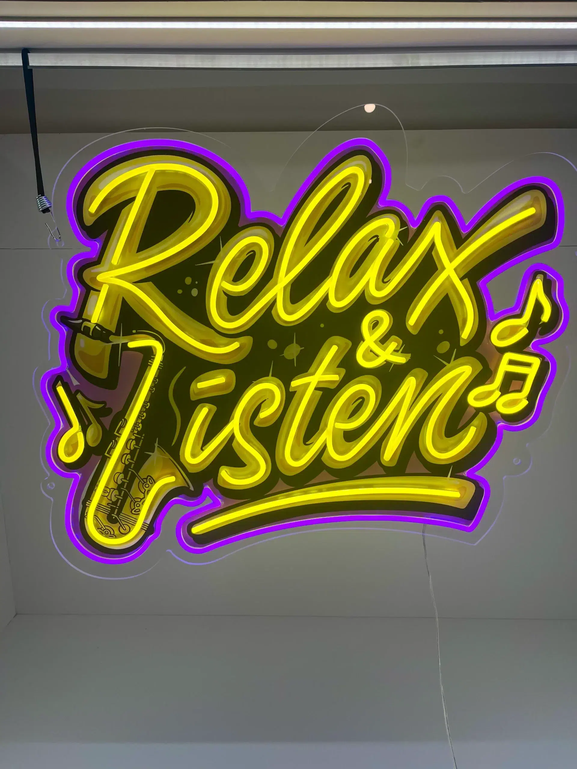 NEON LED MUZYKA - RELAX AND LISTEN - obrazek 7