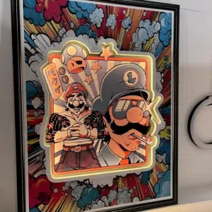 Podświetlany plakat LED Shadowbox The Bros z oferty Ledini
