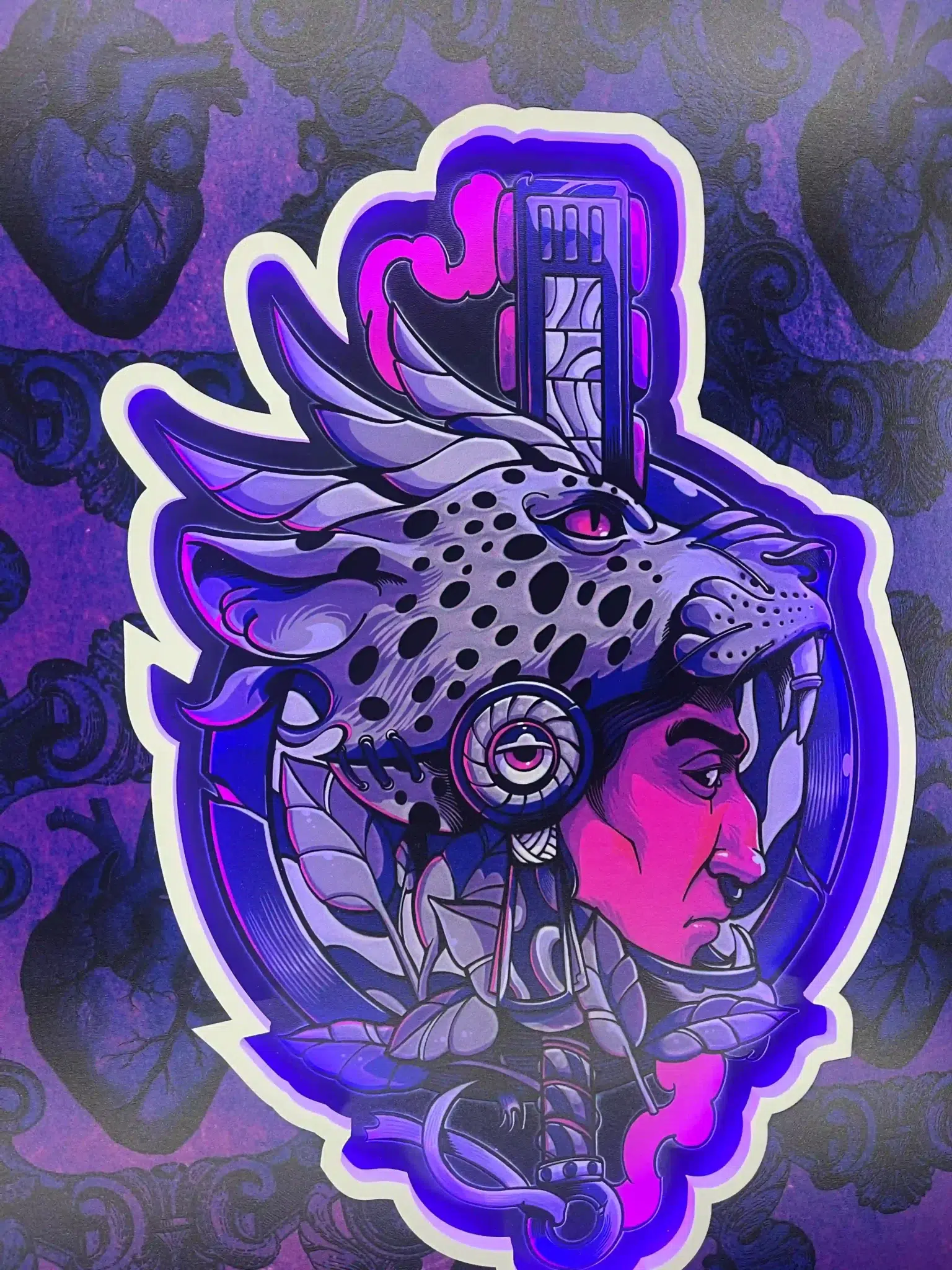 Plakat LED Shadowbox Jaguar - obrazek 3