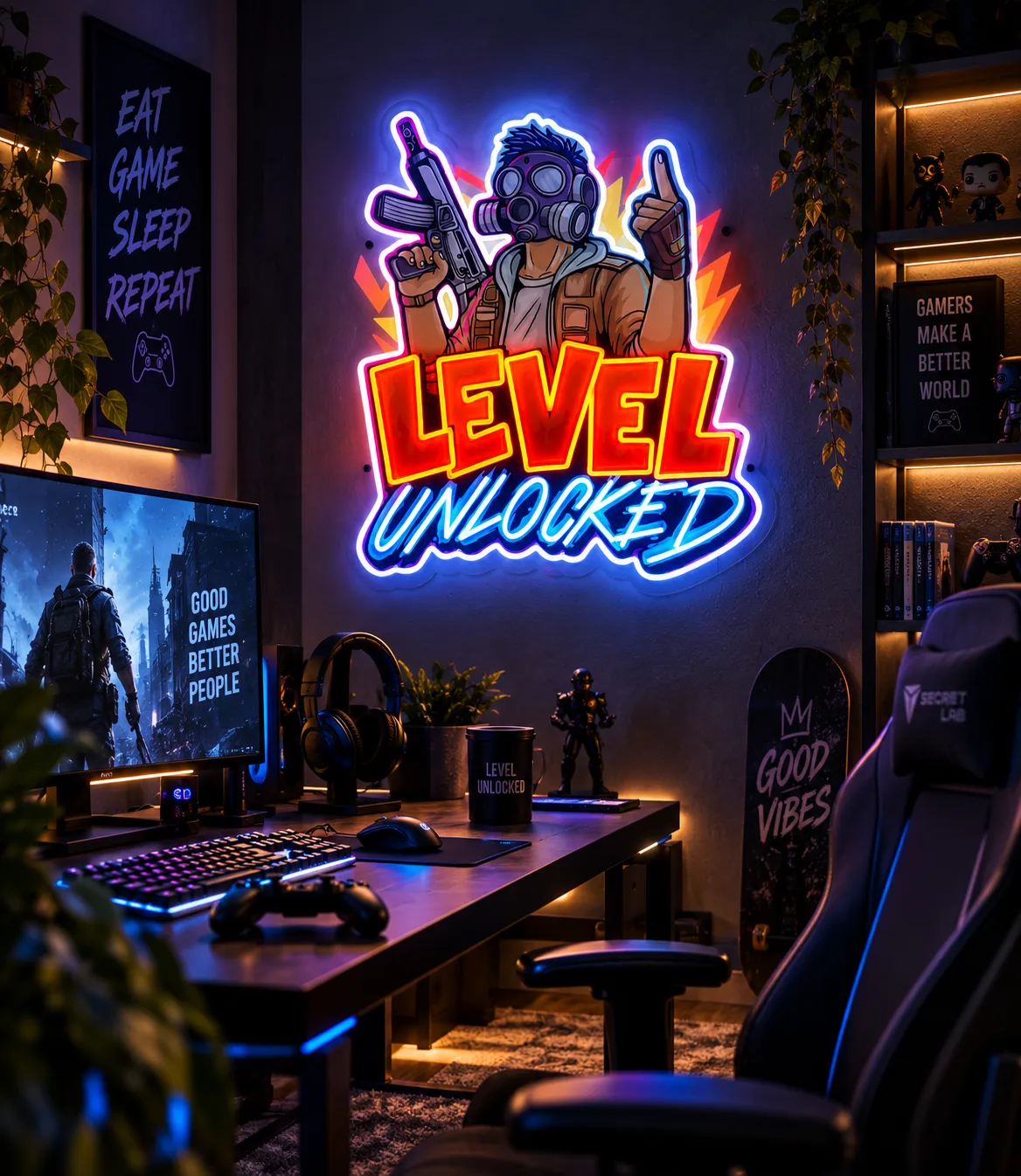 Neon gamingowy
