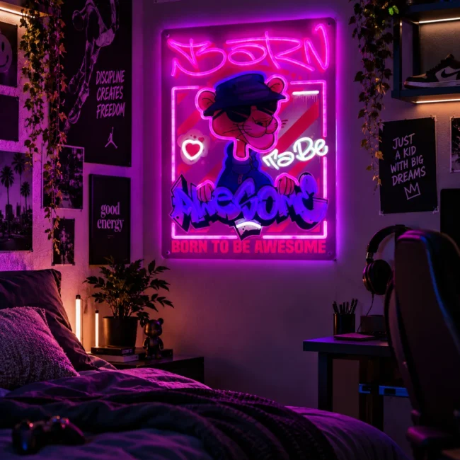 neon gamingowy