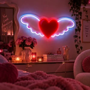 Neon LED na walentynki