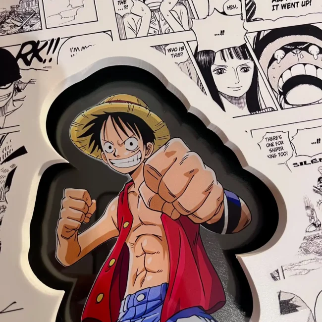 Plakat led manga Luffi