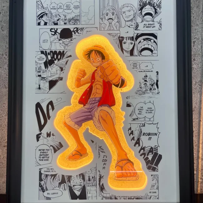 PLAKAT LED MANGA LUFFI