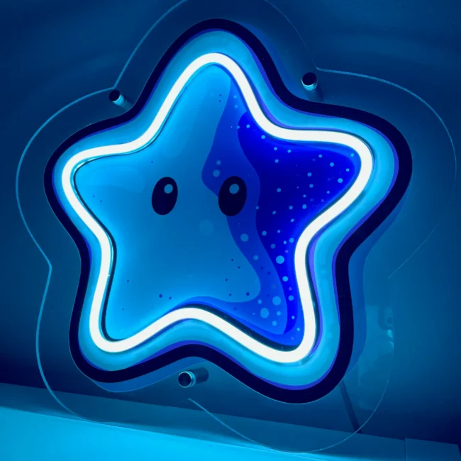 Zestaw 3 neonów LED Gwiazdki do pokoju dziecka