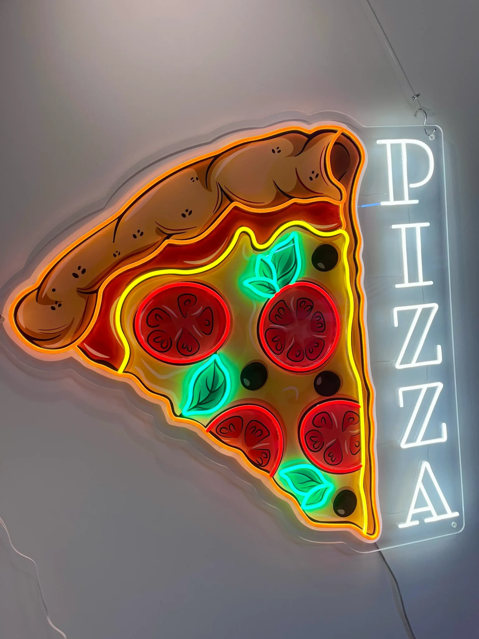 Dekoracja LED Pizza do restauracji i baru