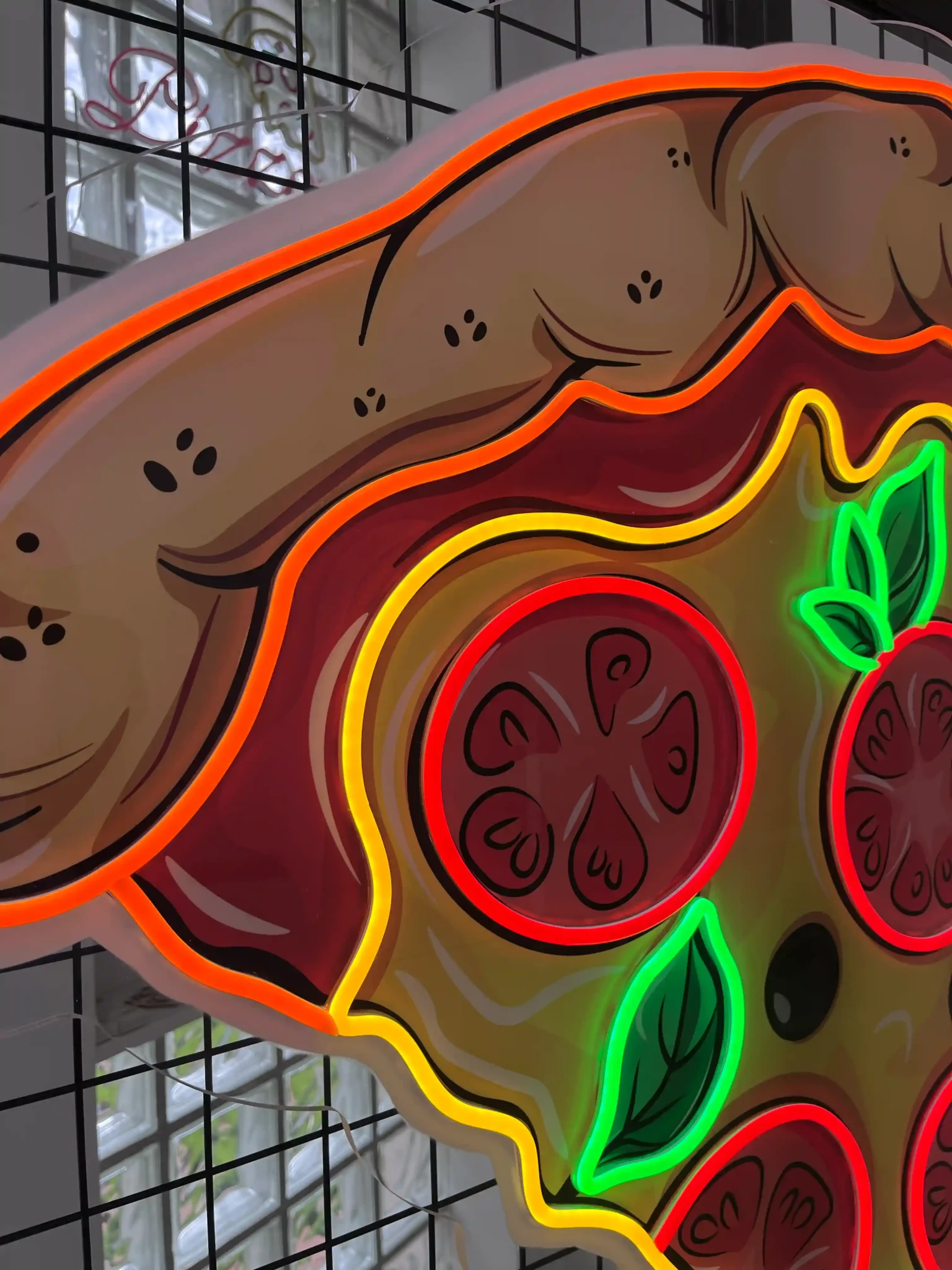 neon led pizza do pizzerii